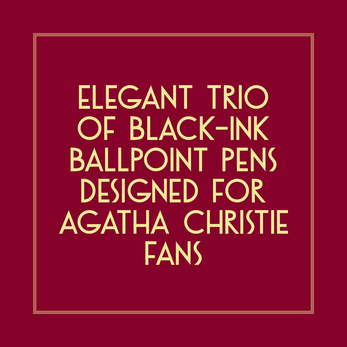 Agatha Christie Pen Set